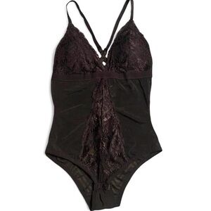 Say What Black lingerie Bodysuit